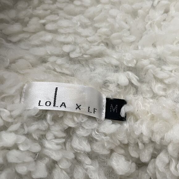 lola x LF faux fur Velour crop jacket Size M - Picture 5 of 6